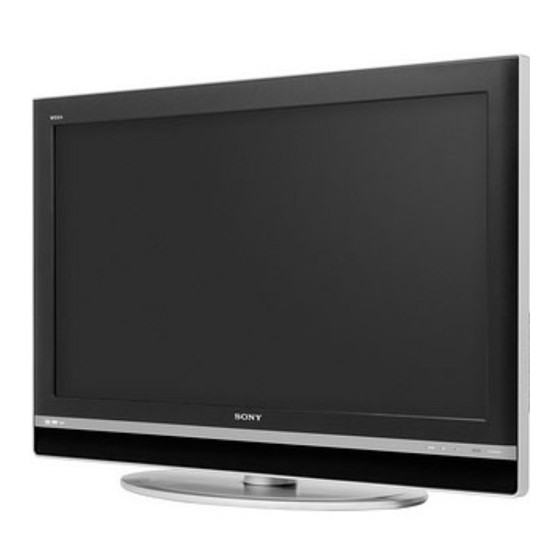 Sony BRAVIA KLV-V32A10E Mode D'emploi