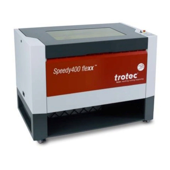 Trotec Speedy 400 flexx Manuel De Fonctionnement