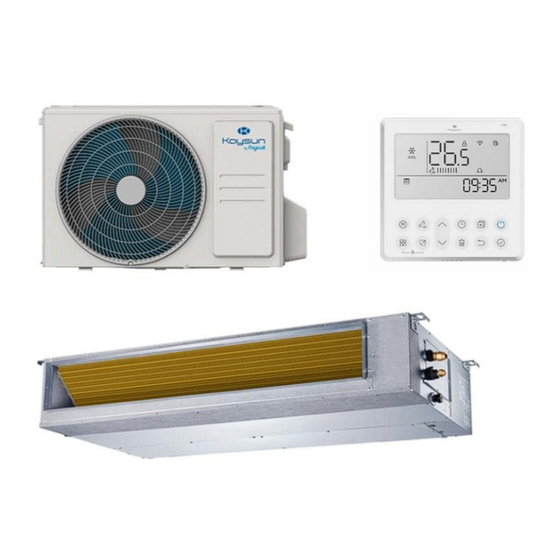 Kaysun KPDA-26 DVR15 Manuel D'installation Et D'utilisation