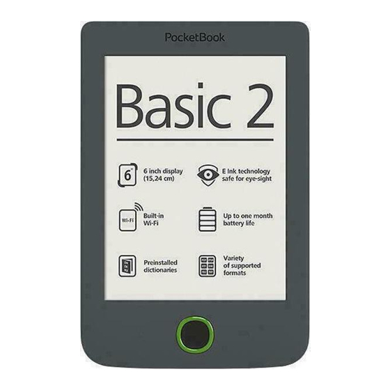 Pocketbook Basic 2 Manuel D'utilisation