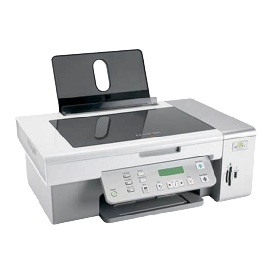 Lexmark 3500 Serie Mise En Route