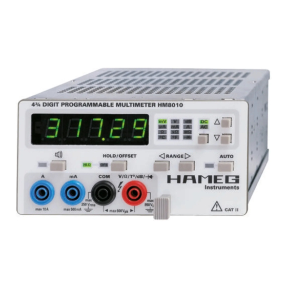 Hameg Instruments HM8010 Manuel