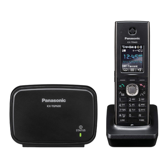 Panasonic KX-TGP600G Manuels