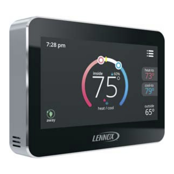 Lennox ComfortSense 7500 Guide De L'utilisateur