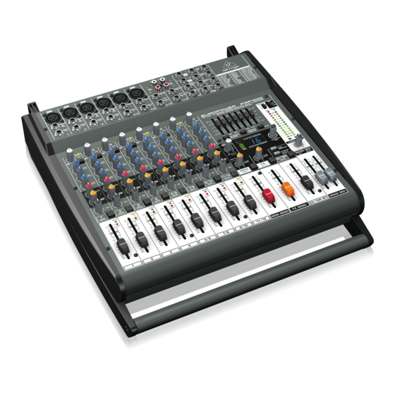 Behringer EUROPOWER PMP1000 Manuel D'utilisation