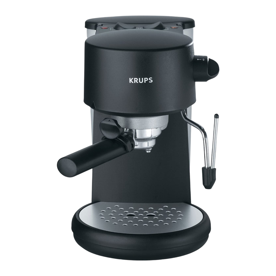 Krups Espresso Vivo 880 Mode D'emploi