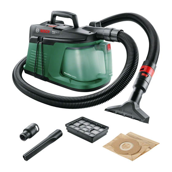 Bosch EasyVac 3 Notice Originale