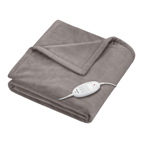 Beurer HD 75 Cosy Taupe Mode D'emploi