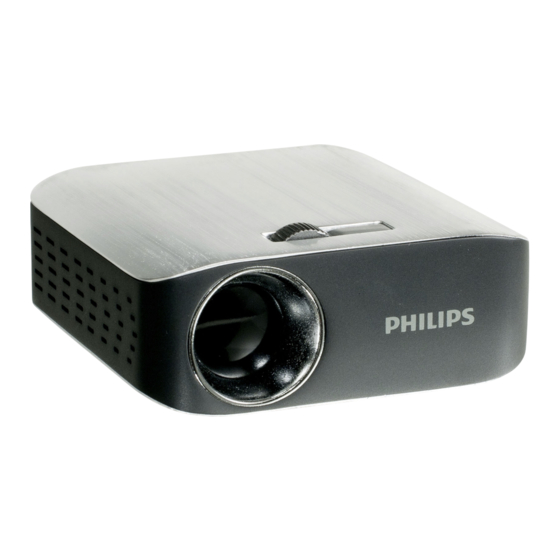 Philips PicoPix PPX2055 Guide D'utilisation