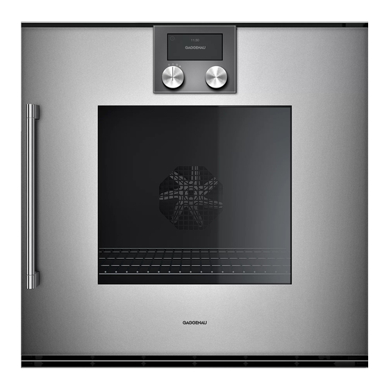 Gaggenau BOP 250 Notice D'utilisation