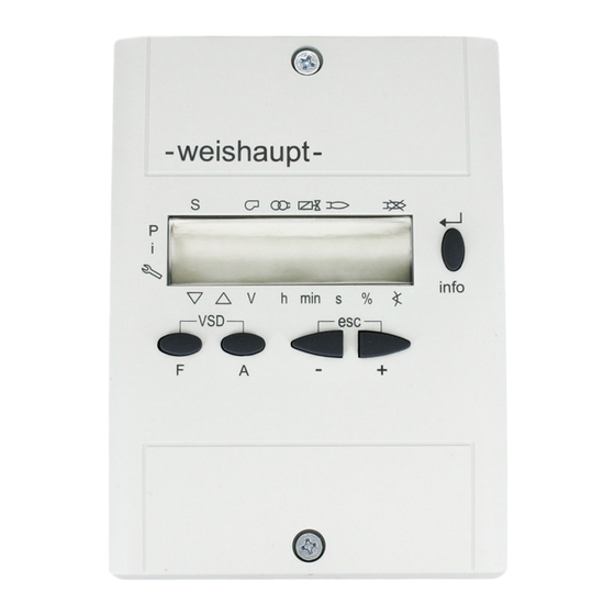 Weishaupt W-FM 50 Notice De Montage Et De Mise En Service