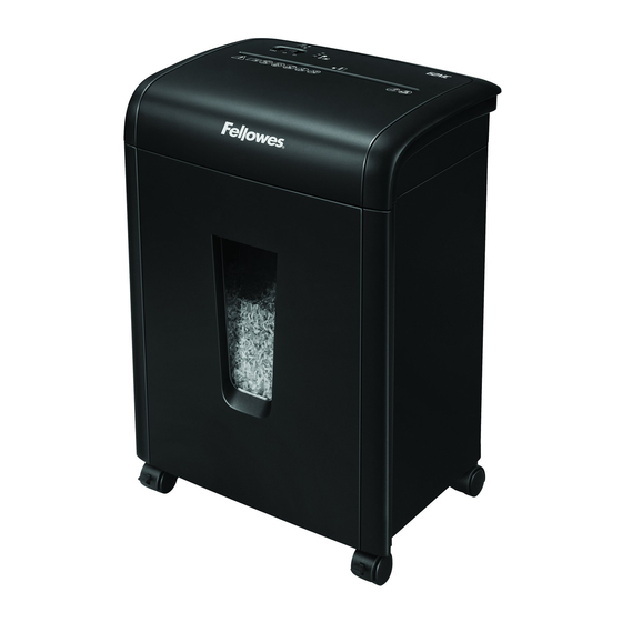 Fellowes Powershred 62MC Mode D'emploi