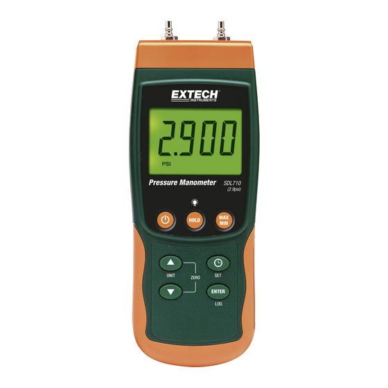 Extech Instruments SDL710 Notice D'utilisation