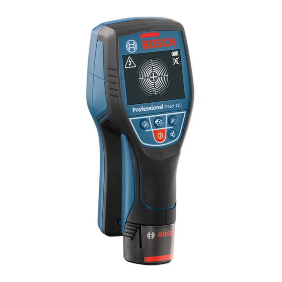 Bosch D-tect 120 Professional Notice Originale