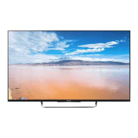 Sony Bravia KDL-50W800B Mode D'emploi