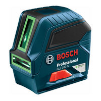 Bosch GLL 100 G Consignes D'utilisation