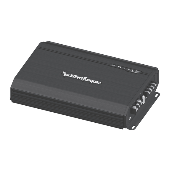 Rockford Fosgate PRIME R150-2 Installation Et Fonctionnement
