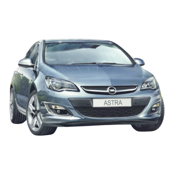 Opel ASTRA Manuel D'utilisation