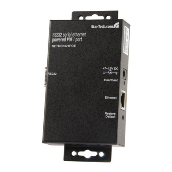 StarTech RS-232 Guide De L'utilisateur
