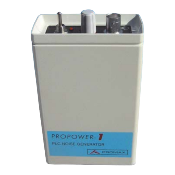 Promax PROPOWER-1 Manuel