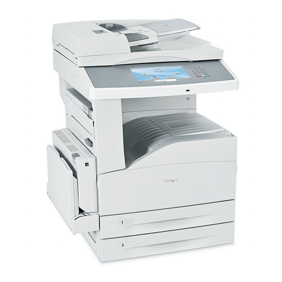 Lexmark X860de Guide De L'utilisateur