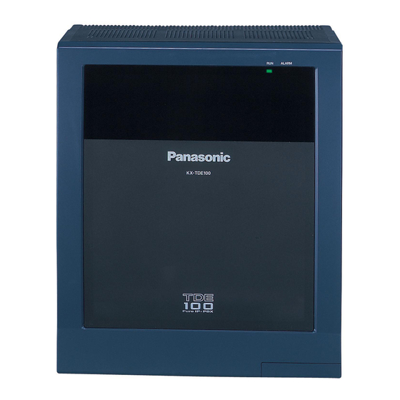 Panasonic KX-TDE100 Manuel Utilisateur