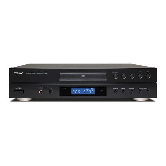 Teac CD-P1260 Mode D'emploi