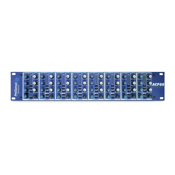 PRESONUS ACP88 Mode D'emploi