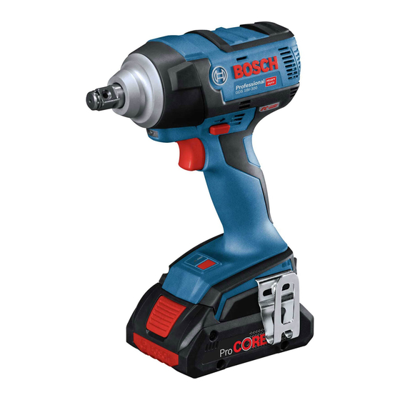 Bosch GDS 18V-300 Professional Notice Originale