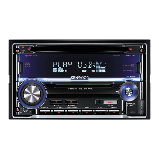 Kenwood DPX701U Mode D'emploi