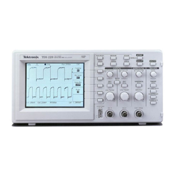 Tektronix TDS 210 Manuel De L'utilisateur