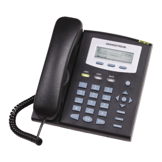 Grandstream GXP1200 Guide D'installation