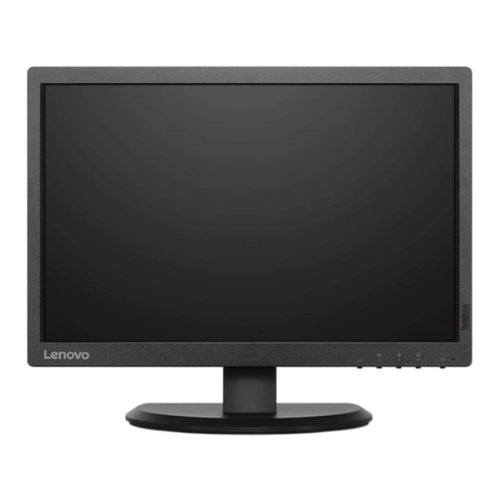 Lenovo ThinkVision E2054A Guide De L'utilisateur