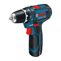 Bosch GSR 12V-15 Professional Notice Originale