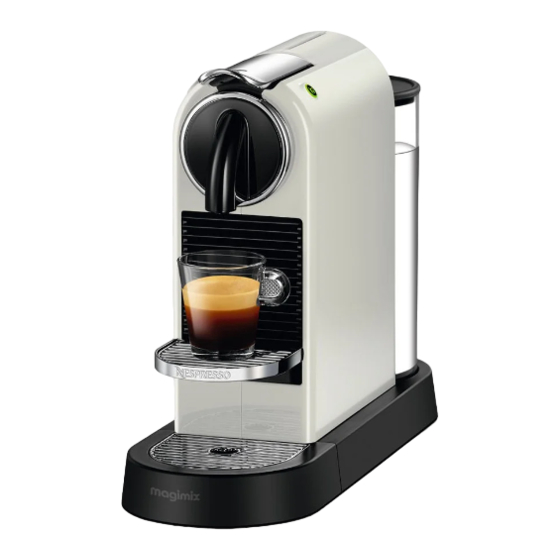 Nespresso MAGIMIX CITIZ Mode D'emploi