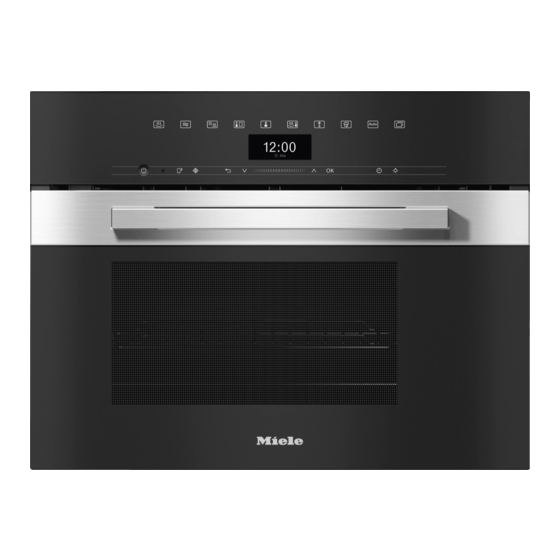 Miele DGM 7440 IN Mode D'emploi Et Instructions De Montage