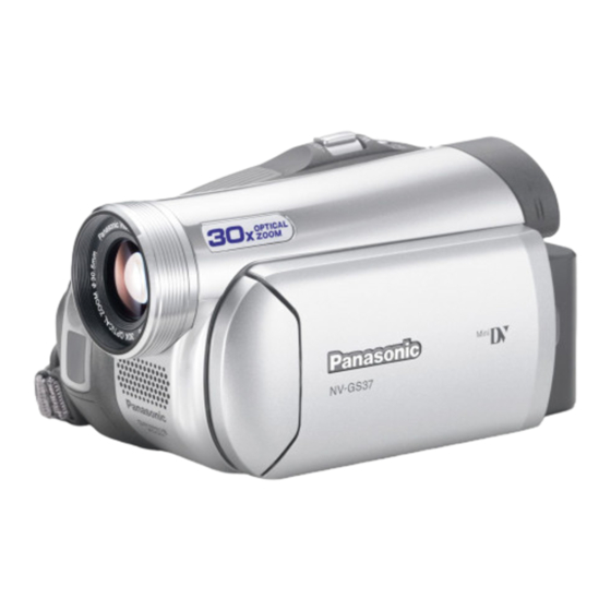 Panasonic NV-GS37EG Mode D'emploi