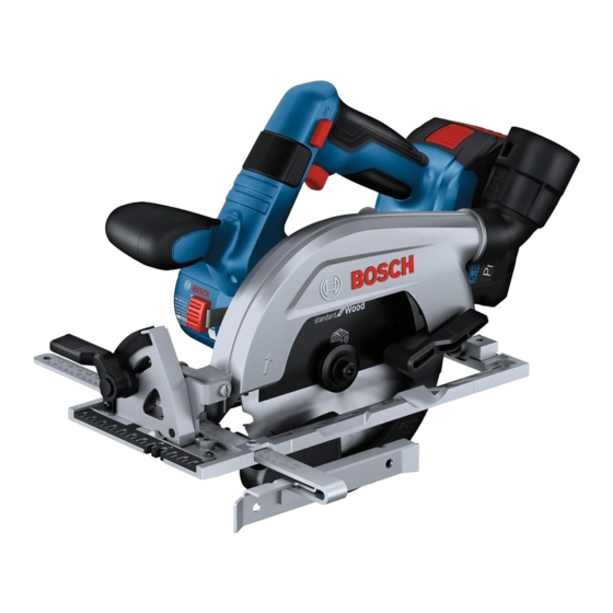 Bosch GKS 18V-57-2 Professional Manuels