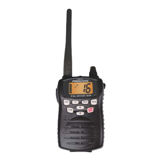 PRESIDENT PM-2000 WP Manuel D'utilisation