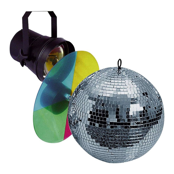 SHOWTEC Mirrorball Set 20cm Manuel D'utilisateur