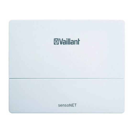 Vaillant sensoNET VR 921 Notice D'installation