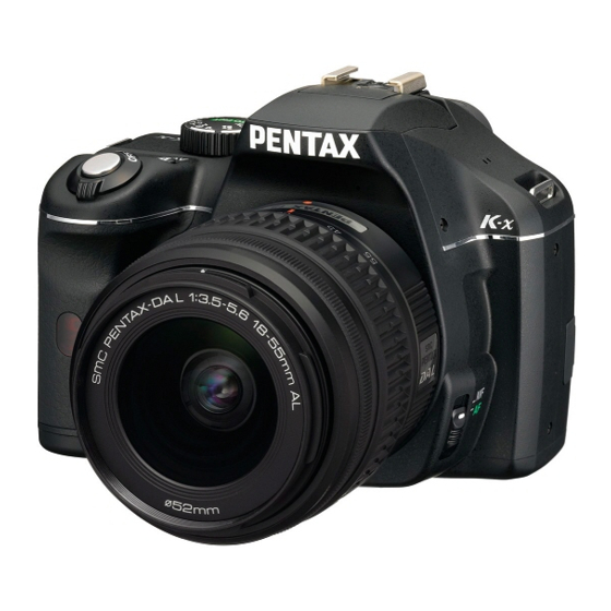 Pentax K-x Mode D'emploi