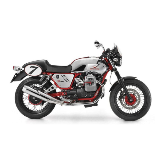 MOTO GUZZI V7 Racer Mode D'emploi