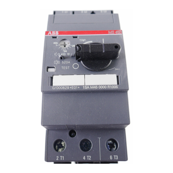 ABB MS 450 Guide Rapide