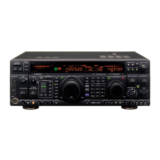 Yaesu FT-1000MP Manuel De L'utilisateur