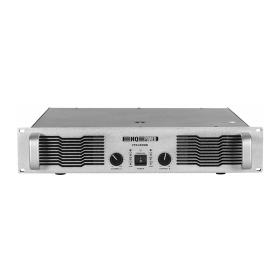 HQ Power VPA800MB Notice D'emploi