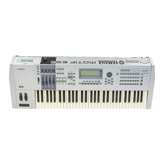 Yamaha MOTIF ES Serie Manuels