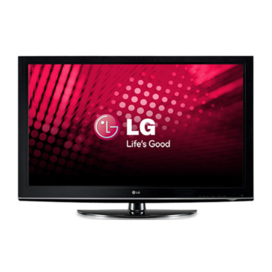 LG 42PQ1 Série Manuel De L'utilisateur