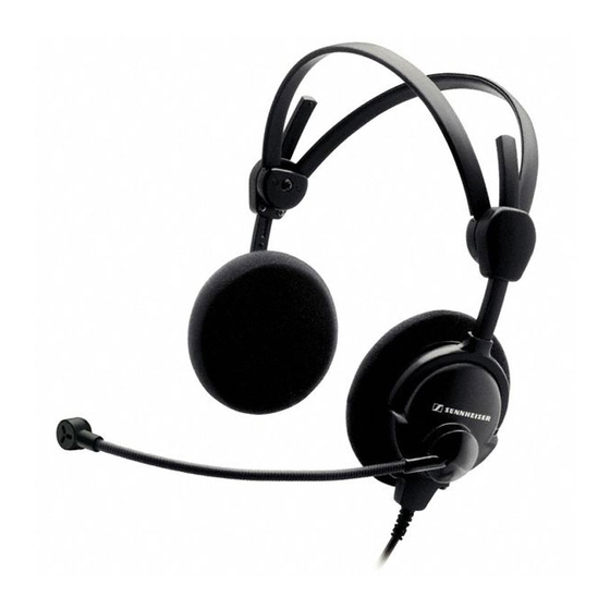 Sennheiser HMD 46 Notice D'emploi