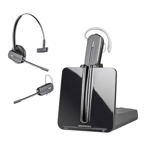 Plantronics CS540-XD Guide De L'utilisateur